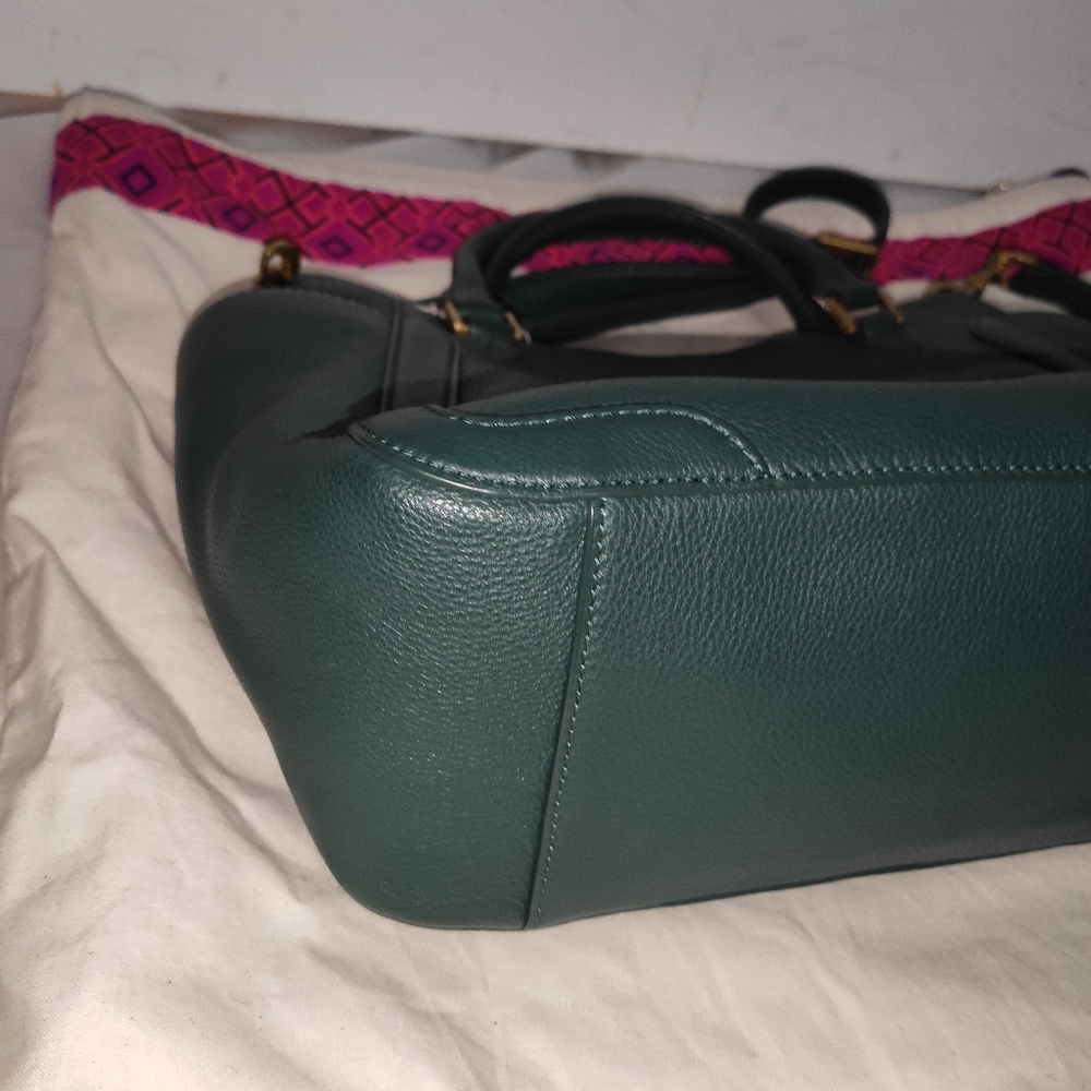 TORY BURCH Small Frances Satchel Jitney Green - Picture 12 of 17